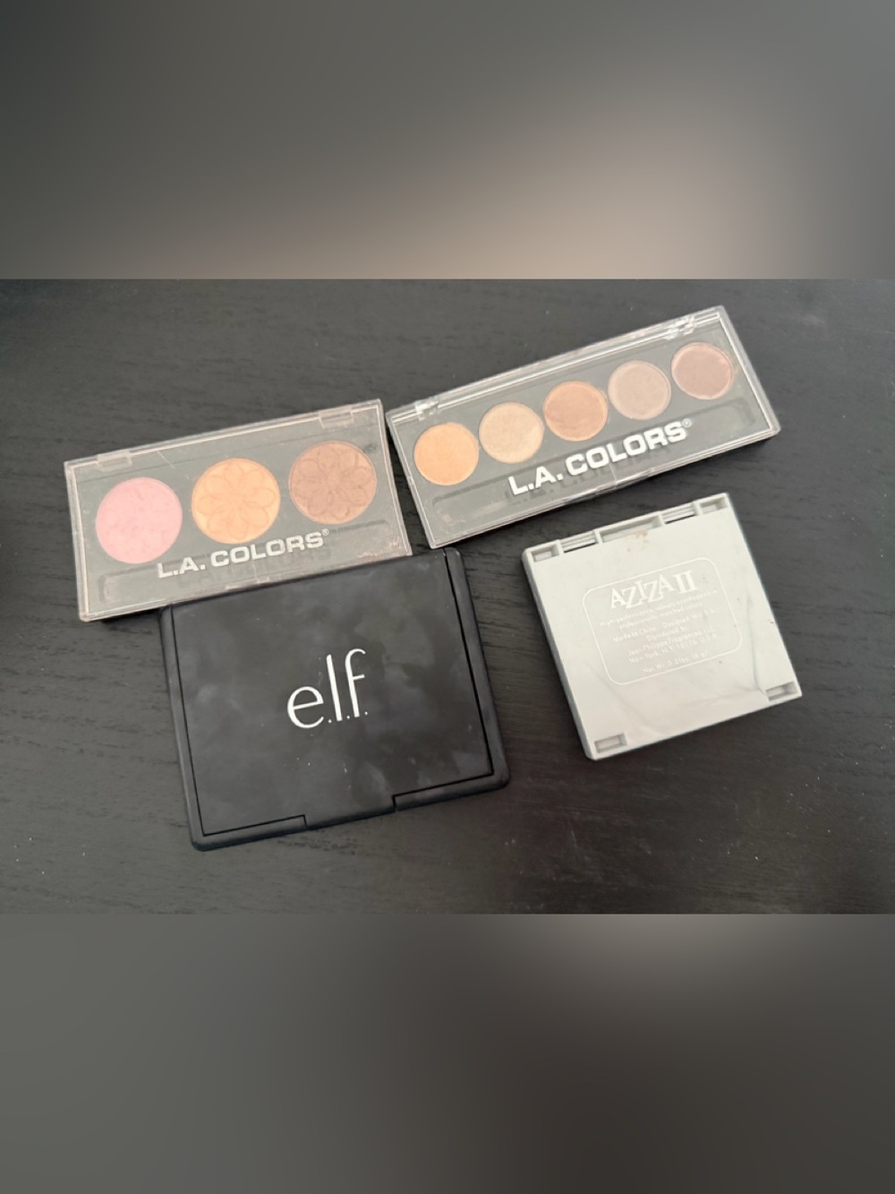 e.l.f. & L.A. Colors Eyeshadow and Blush Set in Pink, Brown, Champagne